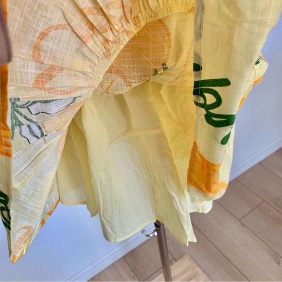 🍋 SABO Astyn Dress in Amalfi Citrus Lemons Oranges Fruit Print Yellow Sundress - Picture 14 of 16
